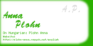 anna plohn business card